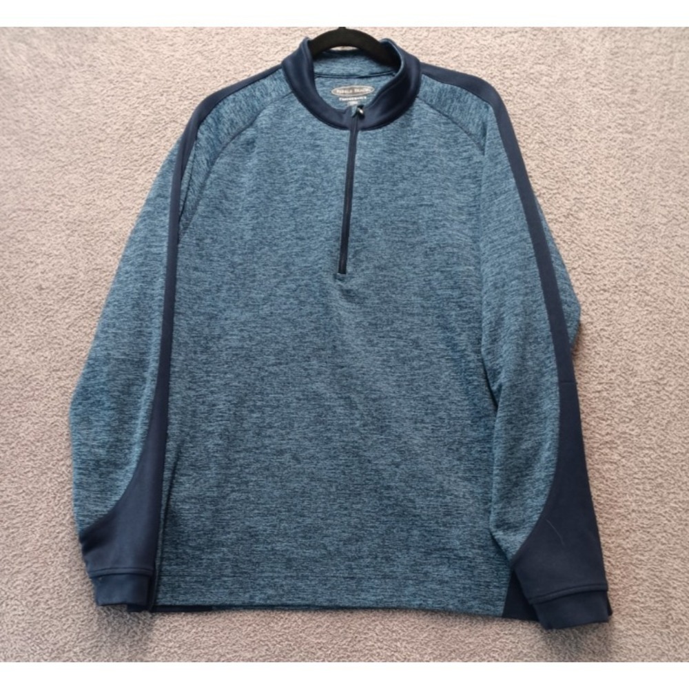 Pebble Beach‎ Performance Quarter Zip Pullover Blue XL Athletic Golf